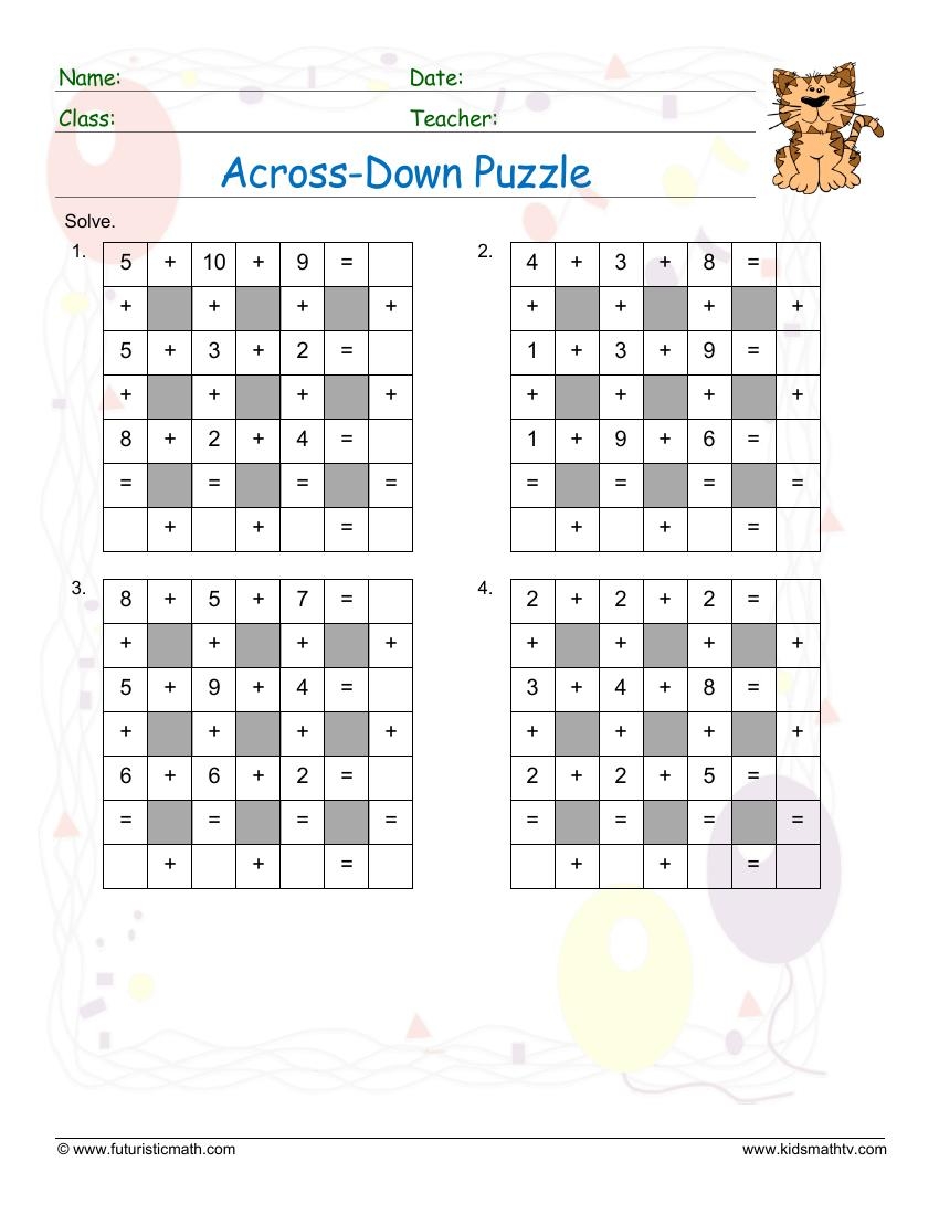 Free Math Puzzles Worksheets Pdf Printable Math Champions Free Math Puzzles Worksheets Pdf Printable Math Champions