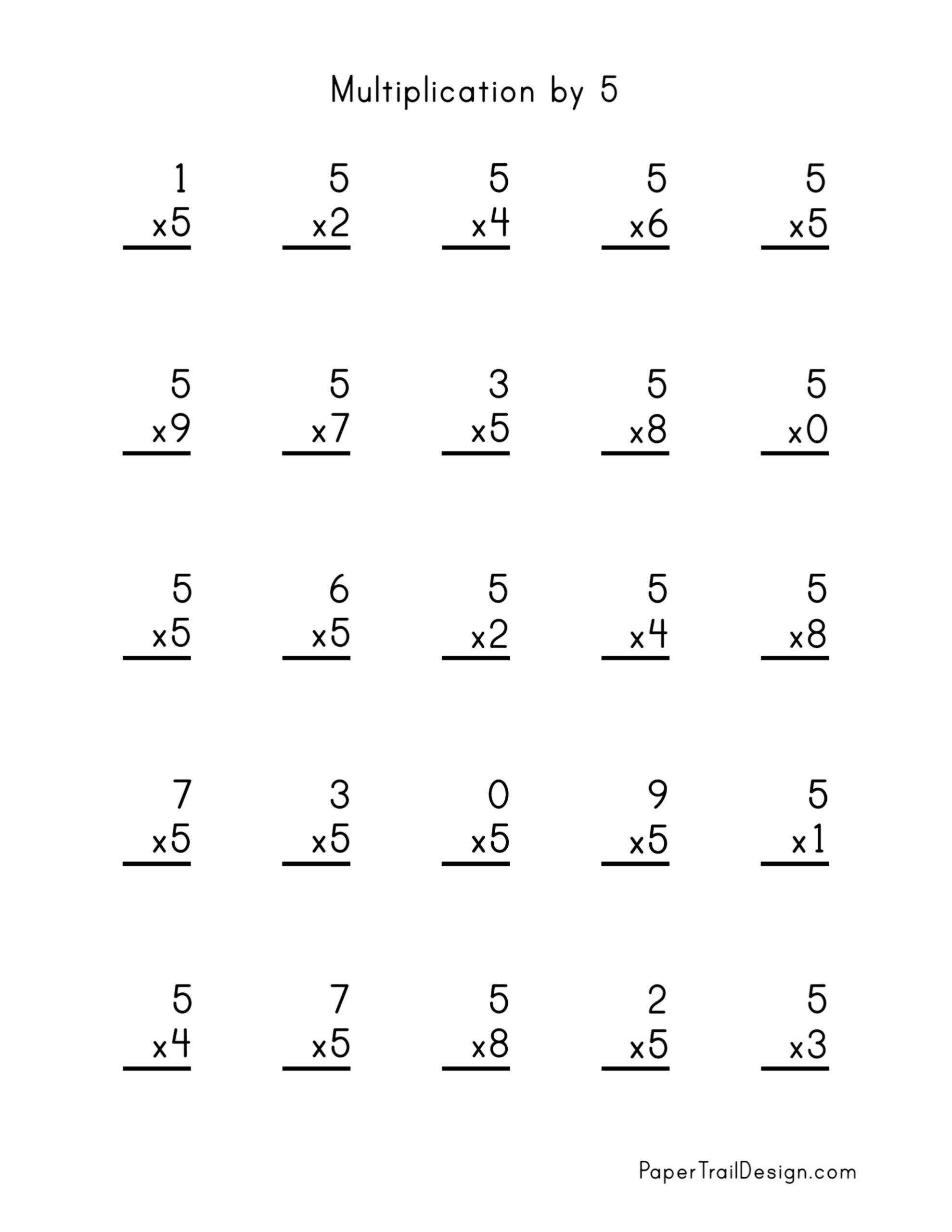 Free Multiplication Worksheets 1 12 Paper Trail Design Grade 5 Multiplication Worksheets