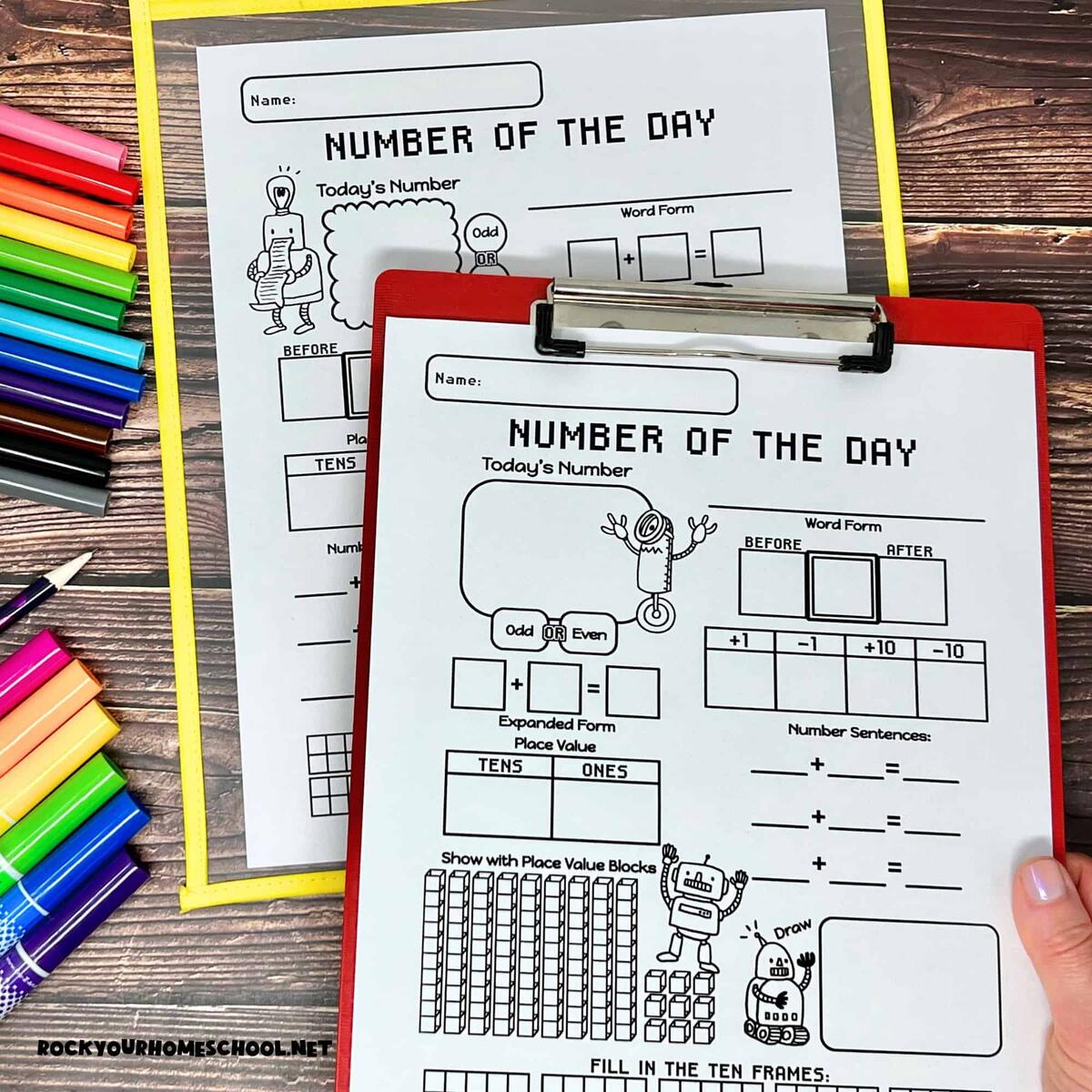 Free Number Of The Day Worksheets For Simple Math Fun Rock Your Homeschool