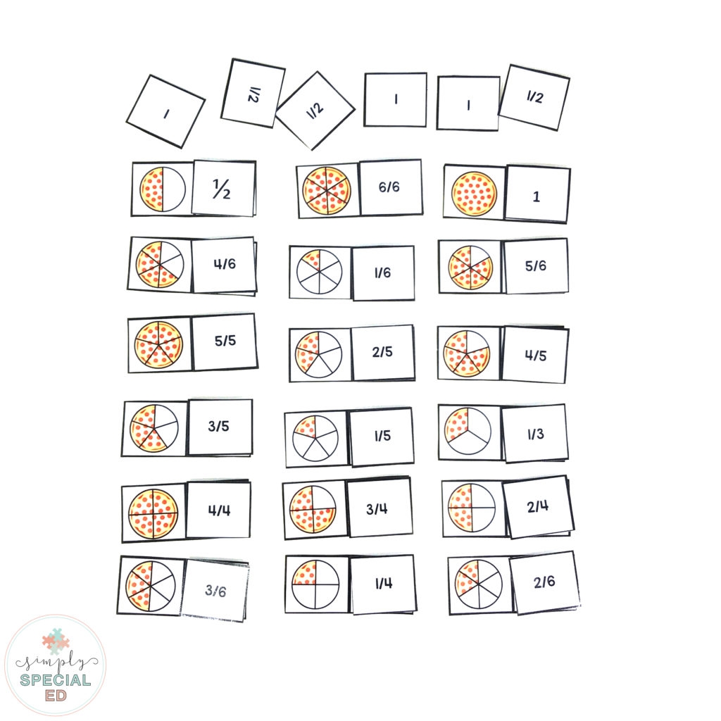 FREE Pizza Fractions Simply Special Ed