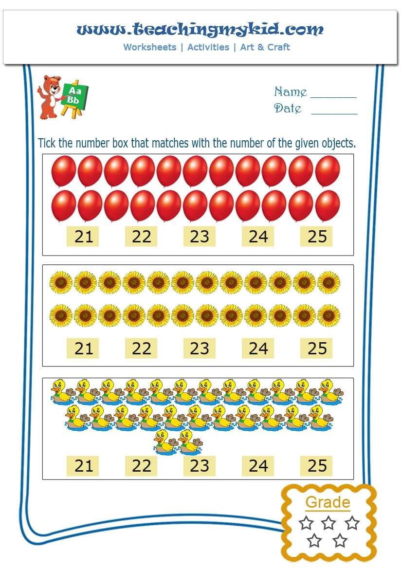 Free Preschool Printables Match With Number Worksheet 5 Worksheets Library Kindergarten Numbers In Words 1 30 Worksheets Free Coloring Pages PDF Printables And Worksheets Lesson Tutor