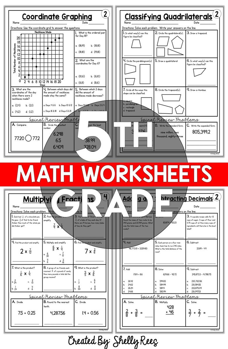 Free Printable 5th Grade Common Core Math Worksheets Appletastic Learning Free Printable 5th Grade Common Core Math Worksheets Appletastic Learning
