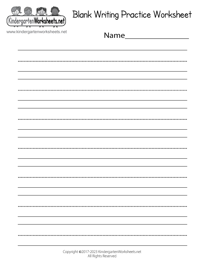 Free Printable Blank Writing Practice Worksheet Free Custom Printable Handwriting Worksheet Templates Canva