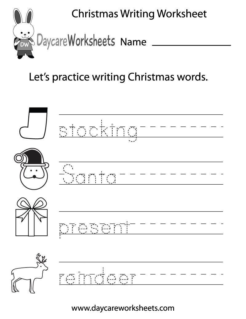 Free Printable Christmas Writing Worksheet For Preschool Free Printable Christmas Writing Worksheets The Keeper Of The Memories