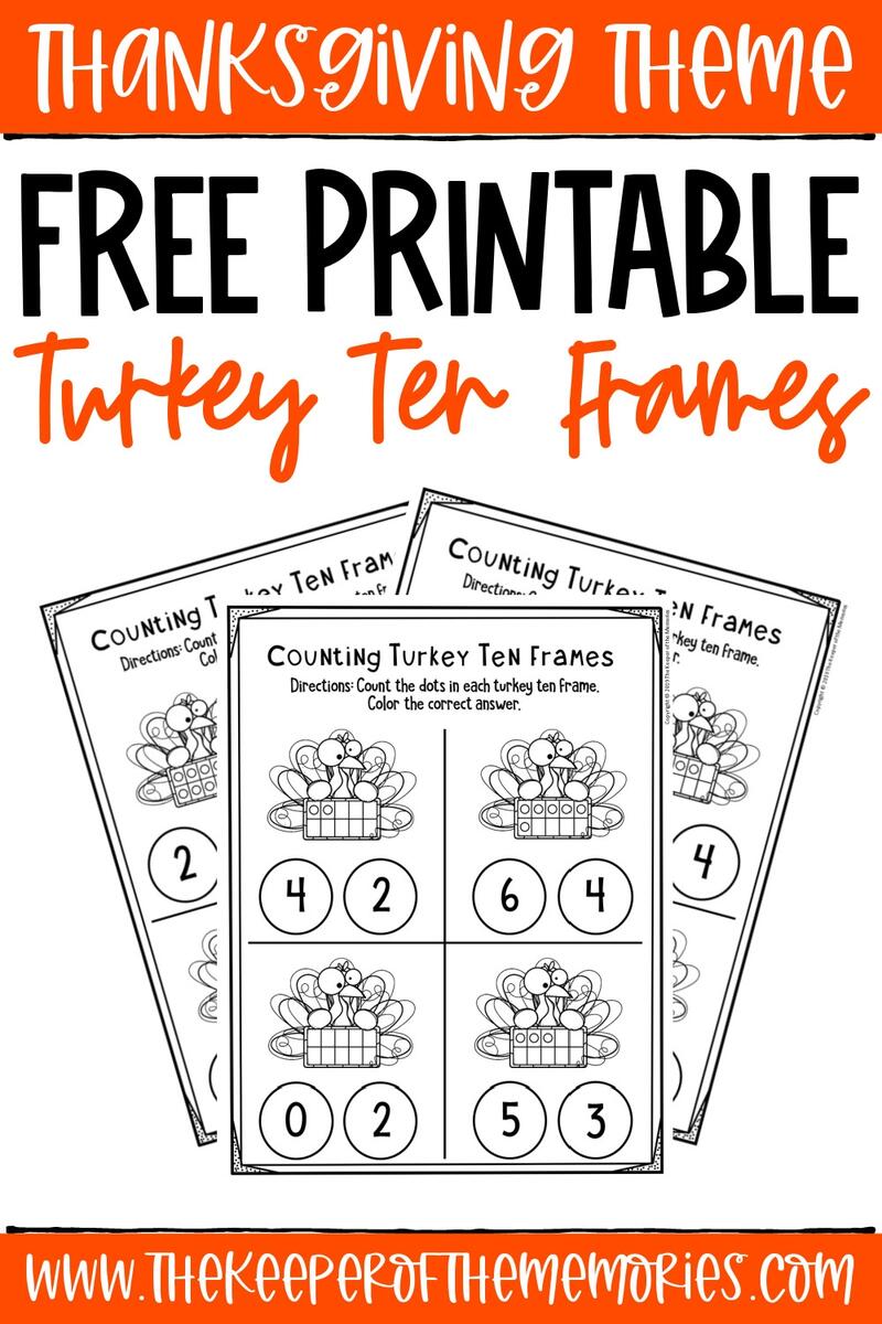 Free Printable Counting Thanksgiving Kindergarten Worksheets Free Printable Counting Thanksgiving Kindergarten Worksheets