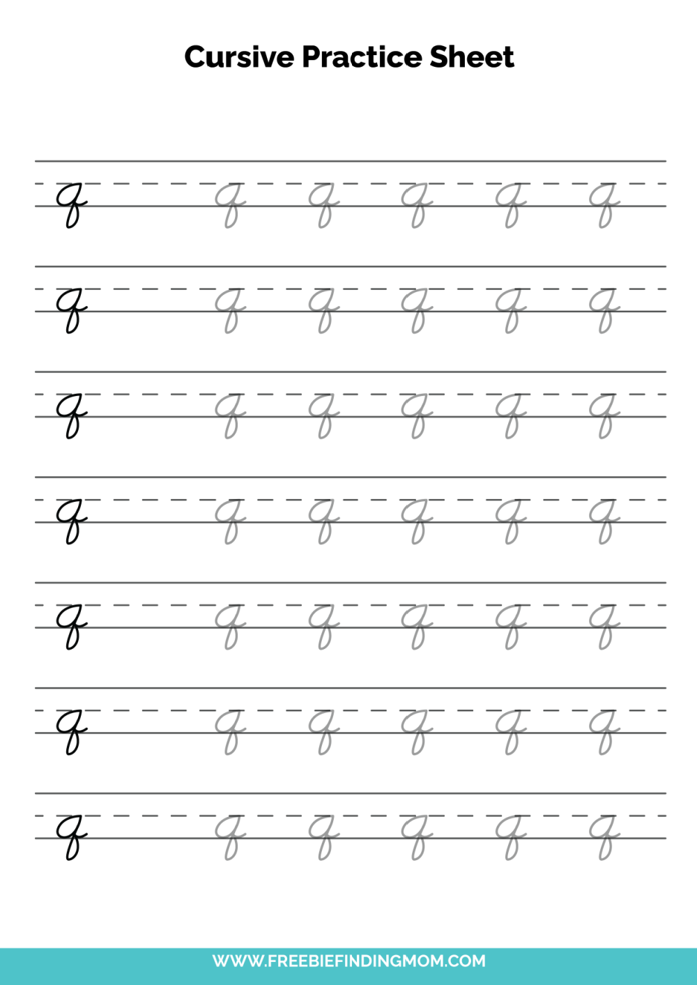 Cursive Alphabet Tracing Worksheets Free Printables Teach Prints