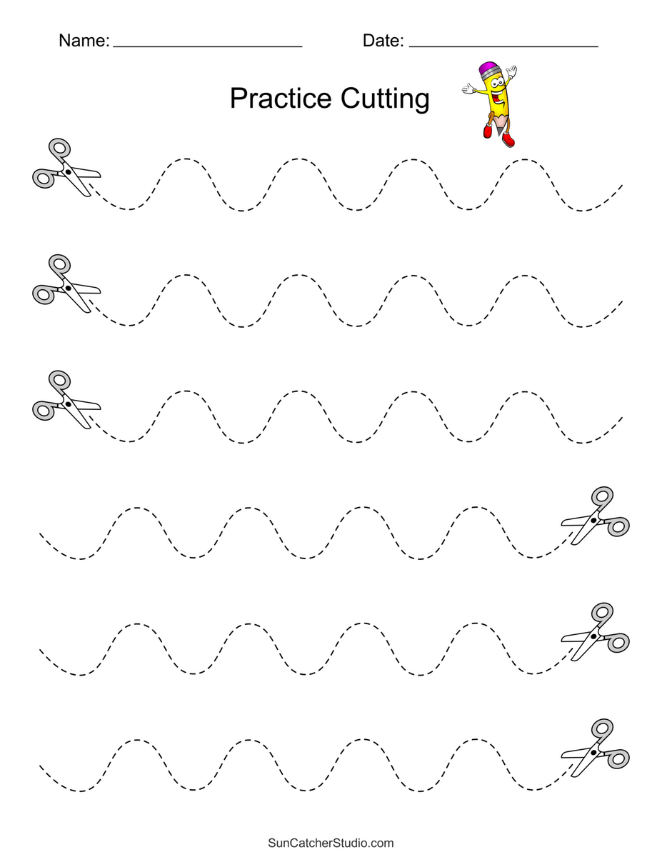 Free Printable Cutting Worksheets For Preschoolers Free Printables Lettering SVG Files Tools Apps