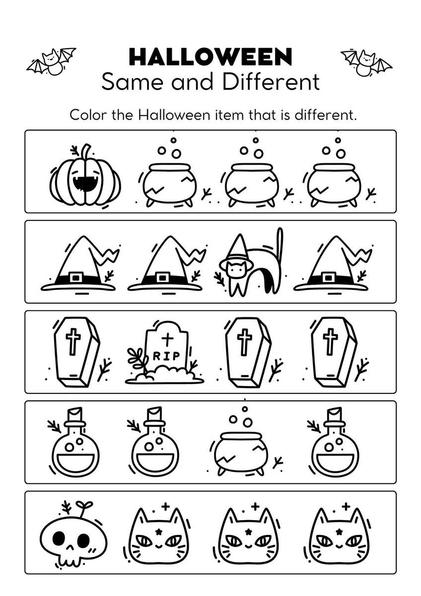 Halloween Color By Number Worksheet Free Printable Digital PDF