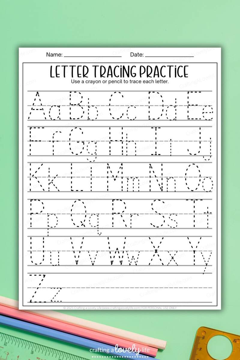 Free Printable Letter Tracing Worksheet Free Printable Letter Tracing Worksheet