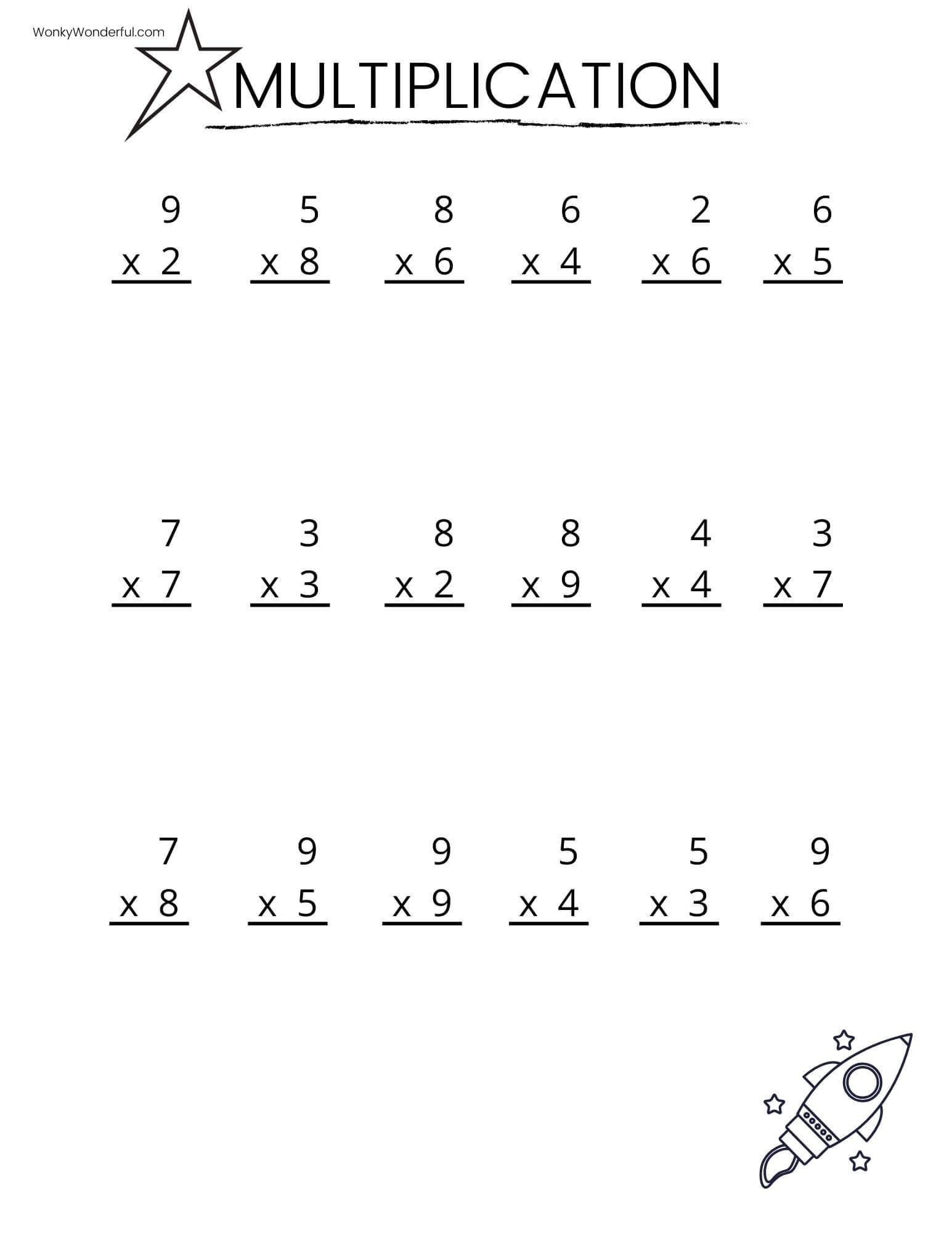 Grade 4 Multiplication Worksheets