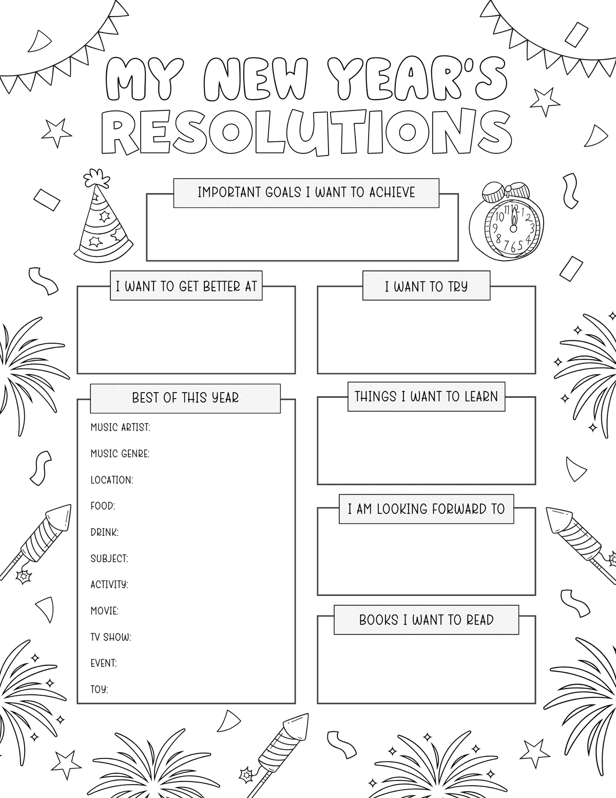 2025 New Year S Eve Printables And Activity Pages Minnesota Parent