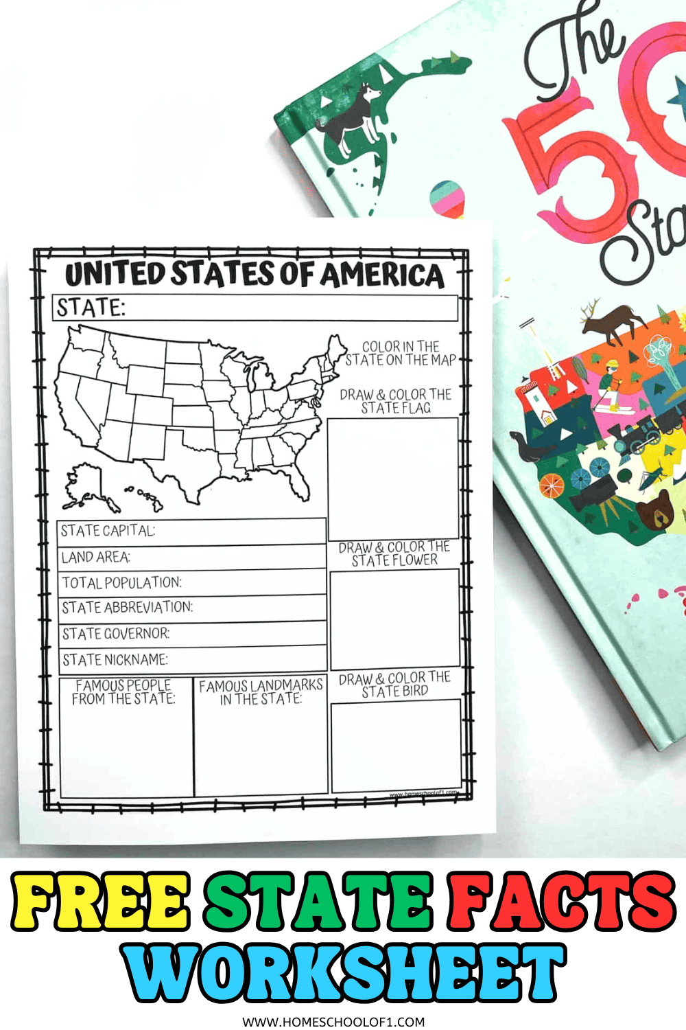 Free Printable State Facts Worksheet Free Printable State Facts Worksheet