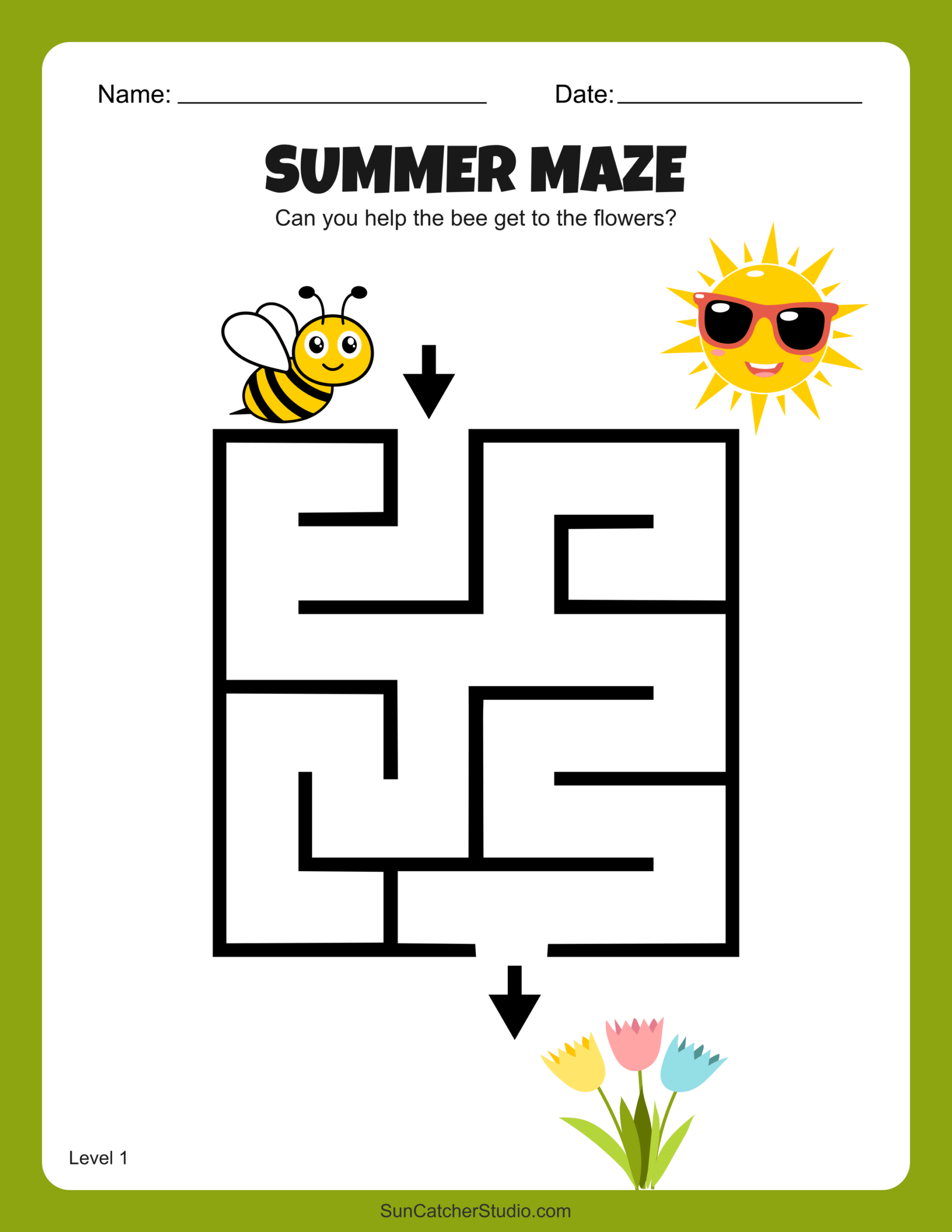 Free Printable Summer Maze Worksheets And Puzzles Free Printables Lettering SVG Files Tools Apps ACCEPTS DBT Worksheets