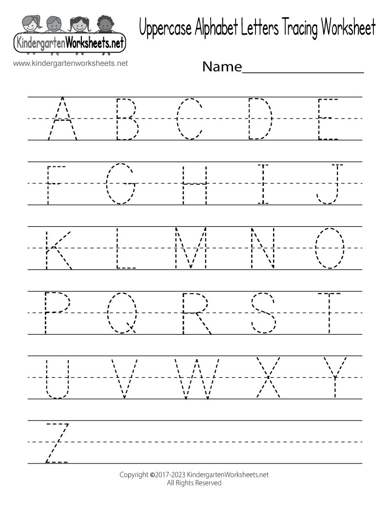 Free Printable Uppercase Alphabet Letters Tracing Worksheet Tracing Words Vocabulary Worksheet Free Printable Digital PDF