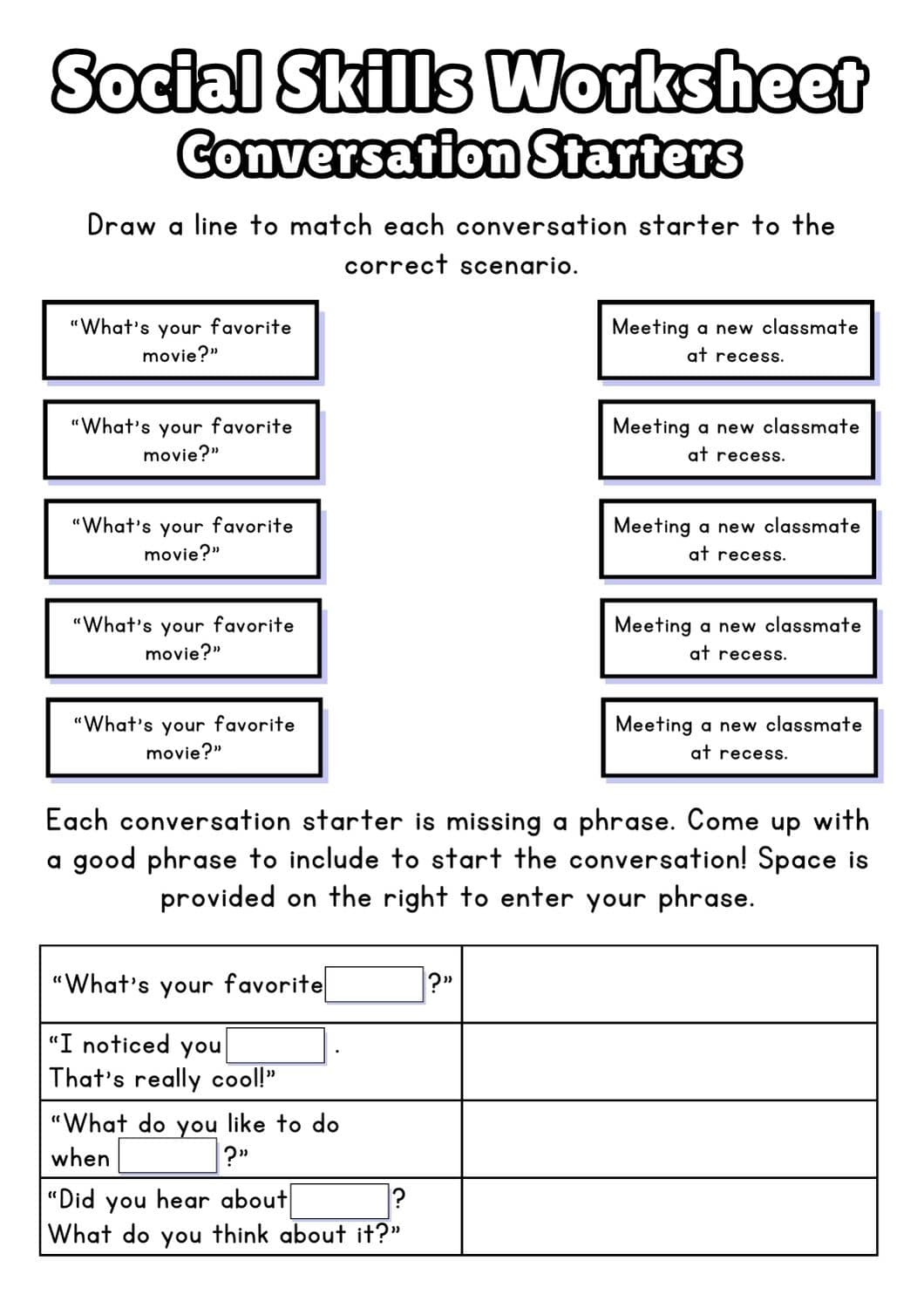 Social Skills Worksheets Free Printable Goally Worksheets Library