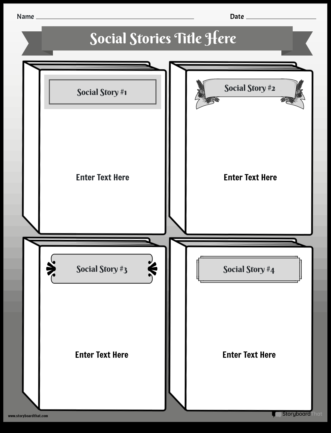 Free Social Story Templates Create Customize Easily