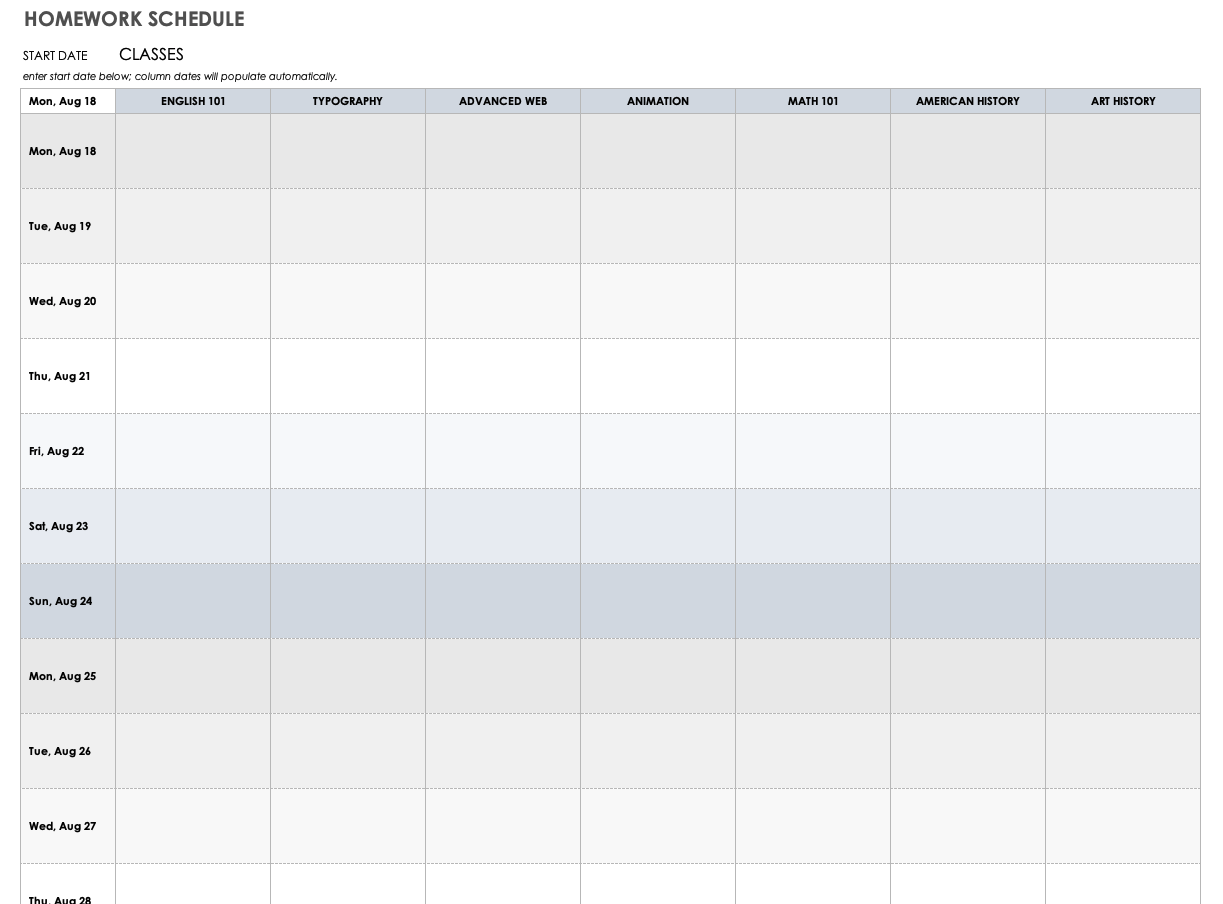 Free Time Management Templates Smartsheet Free Time Management Templates Smartsheet