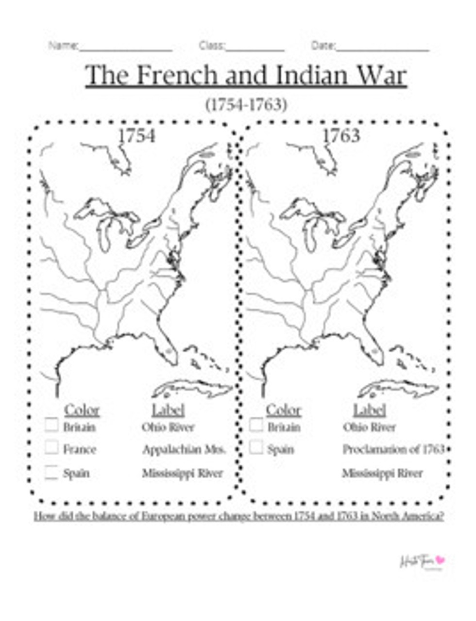 French And Indian War And American Revolution Bundle Worksheets Library French And Indian War And American Revolution Bundle Worksheets Library