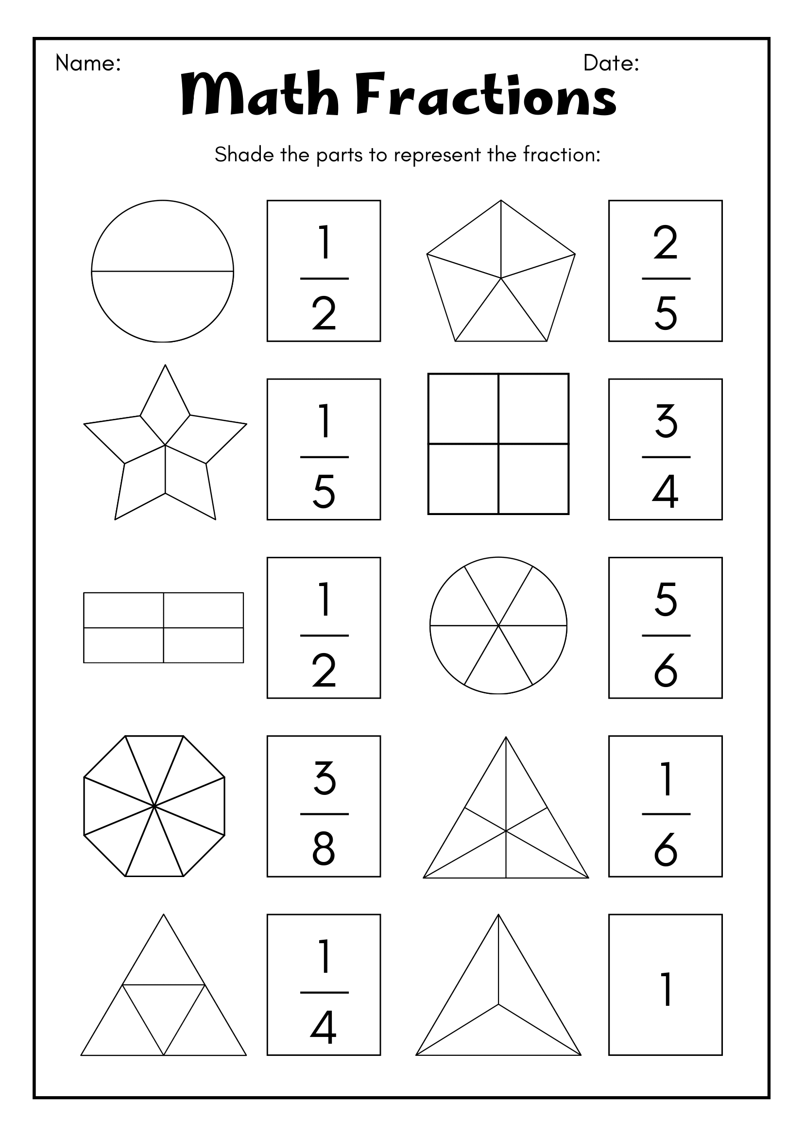 Fun Math Fraction Worksheets For 3rd Graders Made By Teachers Third Grade Addition Worksheet