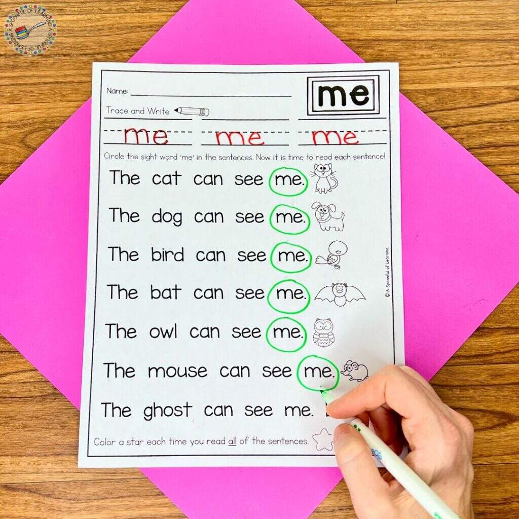 Fun Ways To Improve Sight Word Fluency In Kindergarten A Spoonful Of Learning