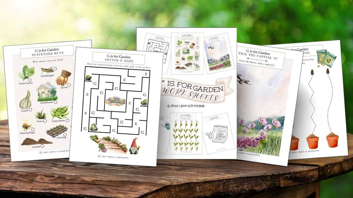 G Is For Garden Activity Worksheets Free Printable Once Upon A Printable G Is For Garden Activity Worksheets Free Printable Once Upon A Printable
