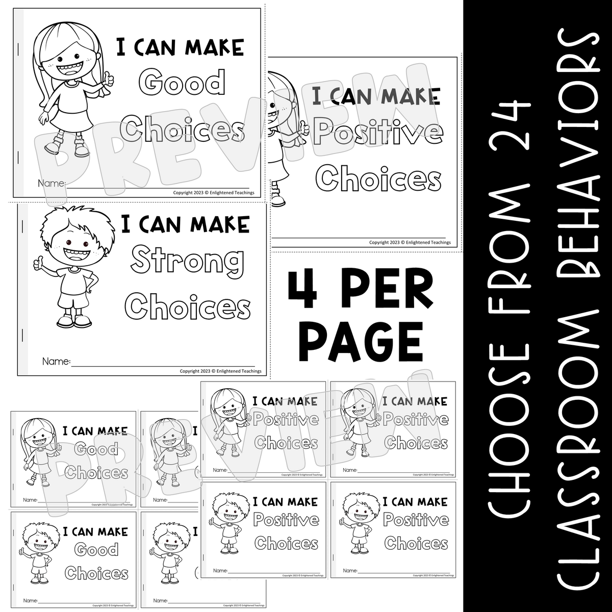 Good Vs Bad Behavior Activities BUNDLE Cards Worksheets Booklet Made By Teachers