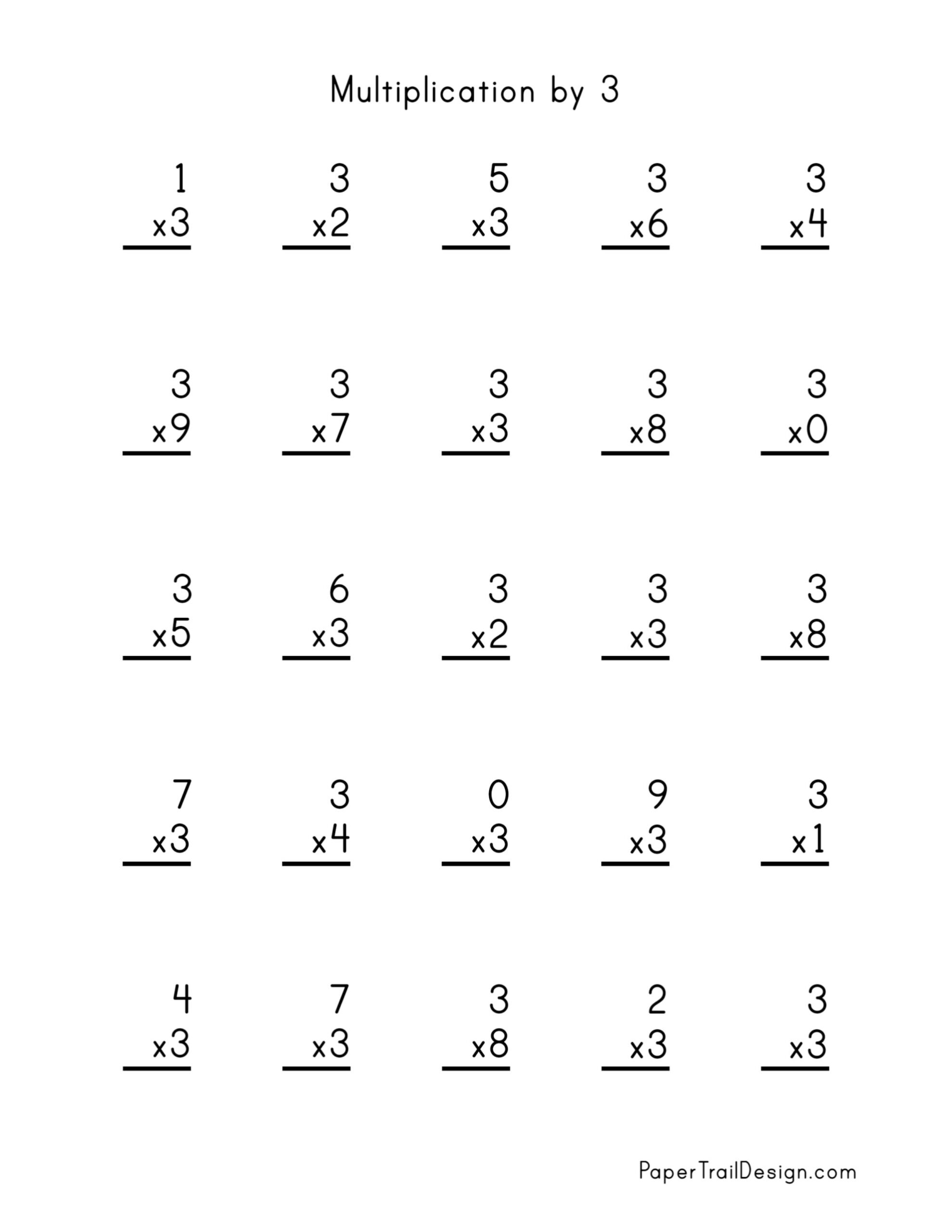 Grade 3 Multiplication Worksheets Free Printables Math Worksheets Worksheets Library