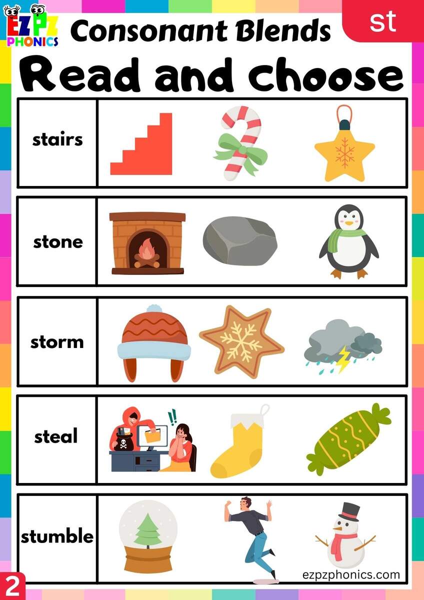 Download Consonant Blends Worksheets For Free Vikramlearning