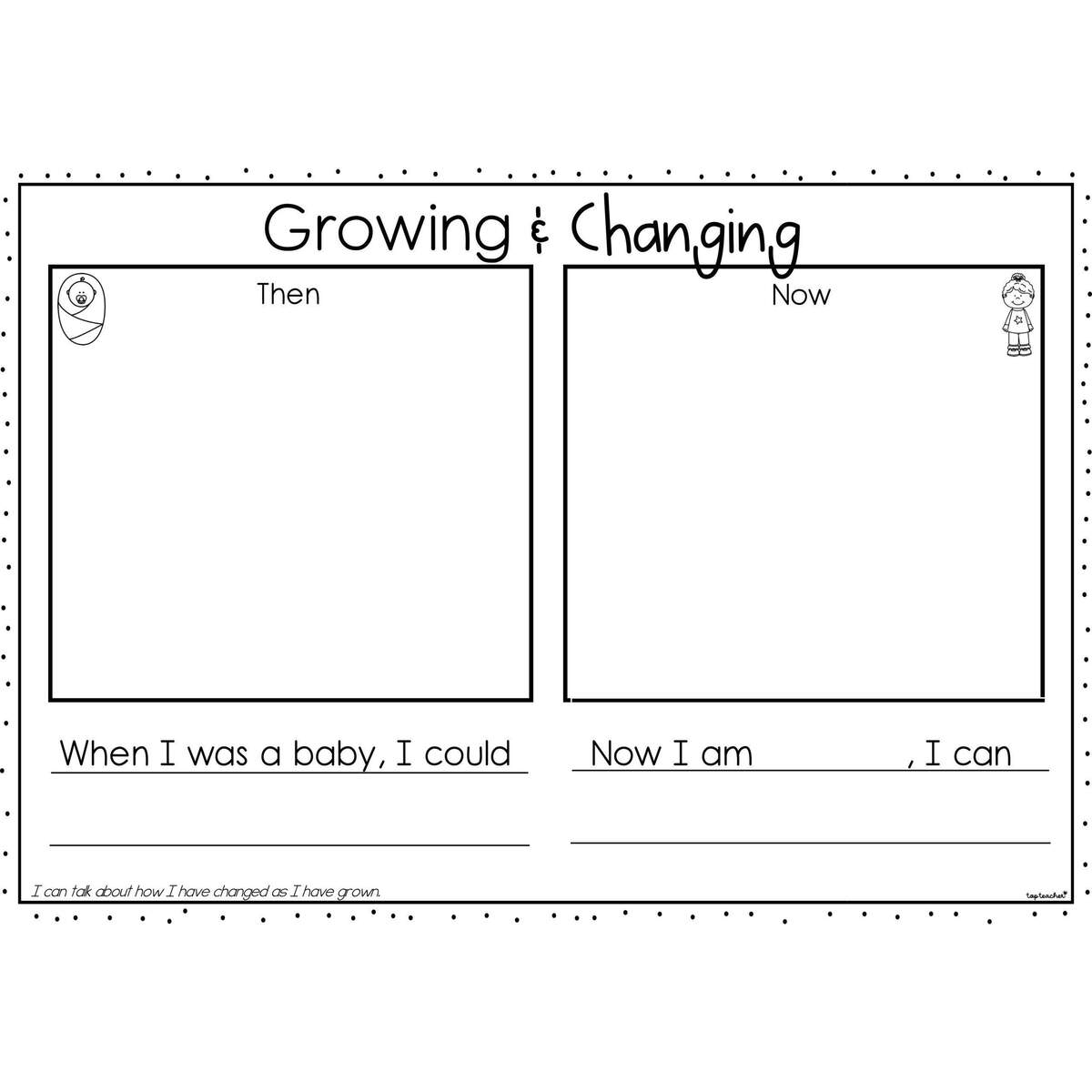 Growing Changing Worksheet Top Teacher