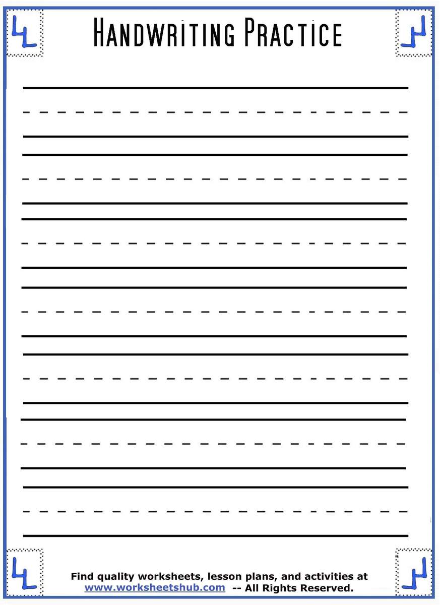 Kindergarten Writing Paper Superstar Worksheets