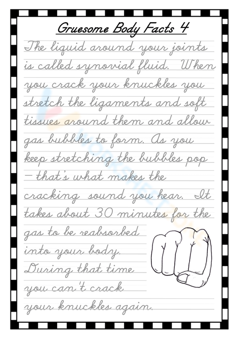 Handwriting Worksheets Printable