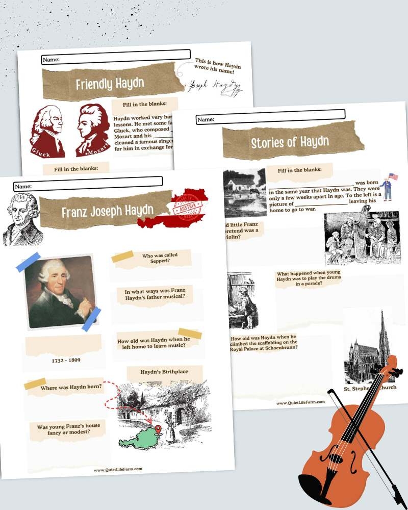 Joseph Haydn Classical Music SEL Listening Activities Packet For March Made By Teachers