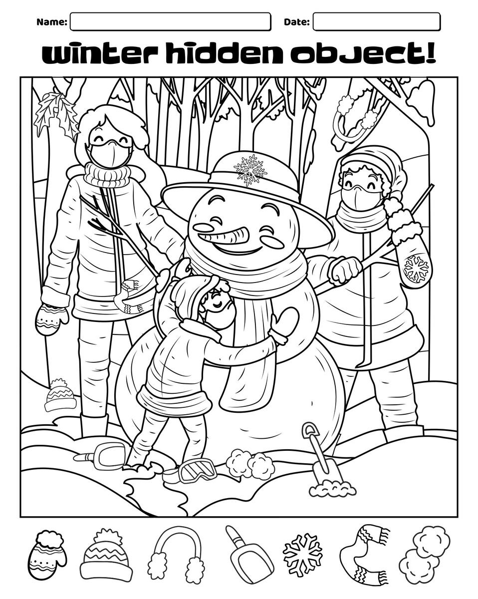 Hidden Object 20 Free PDF Printables Printablee