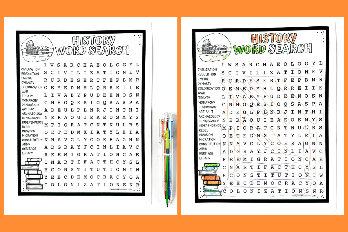 History Printables For Kids