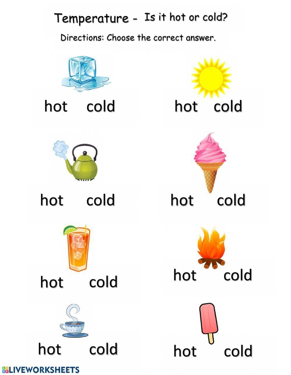 Hot Or Cold Worksheet Worksheets Library Hot Or Cold Worksheet Worksheets Library