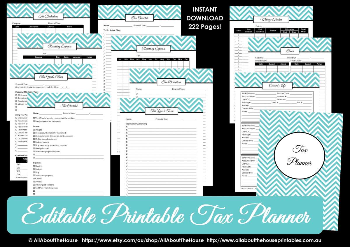How To Organize Your Taxes With A Printable Tax Planner All About Planners Free Small Business Tax Worksheet Template FAQs Rocket Lawyer