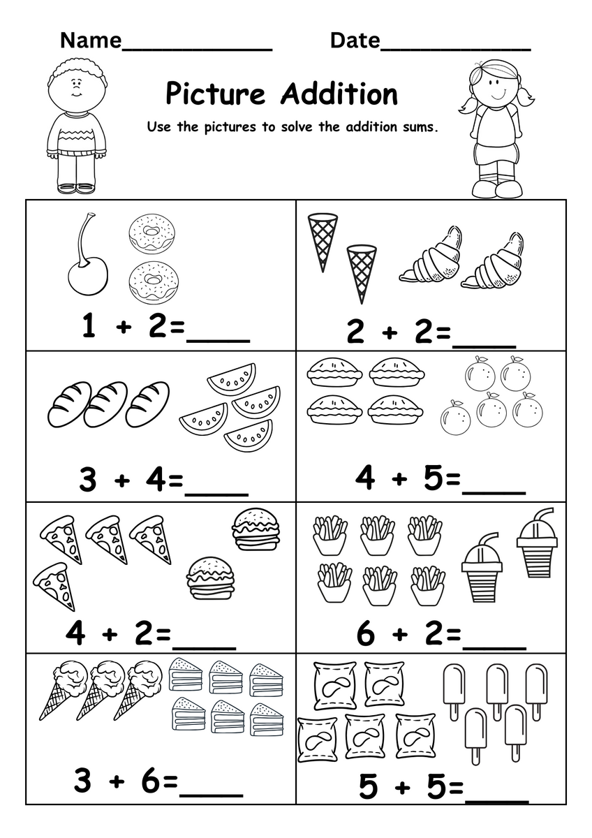 Kindergarten Addition Worksheet Free Addition Worksheets For Kindergarten