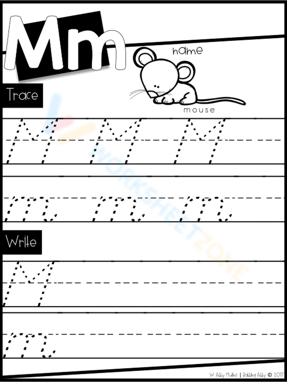Kindergarten D Nealian Worksheets Printable