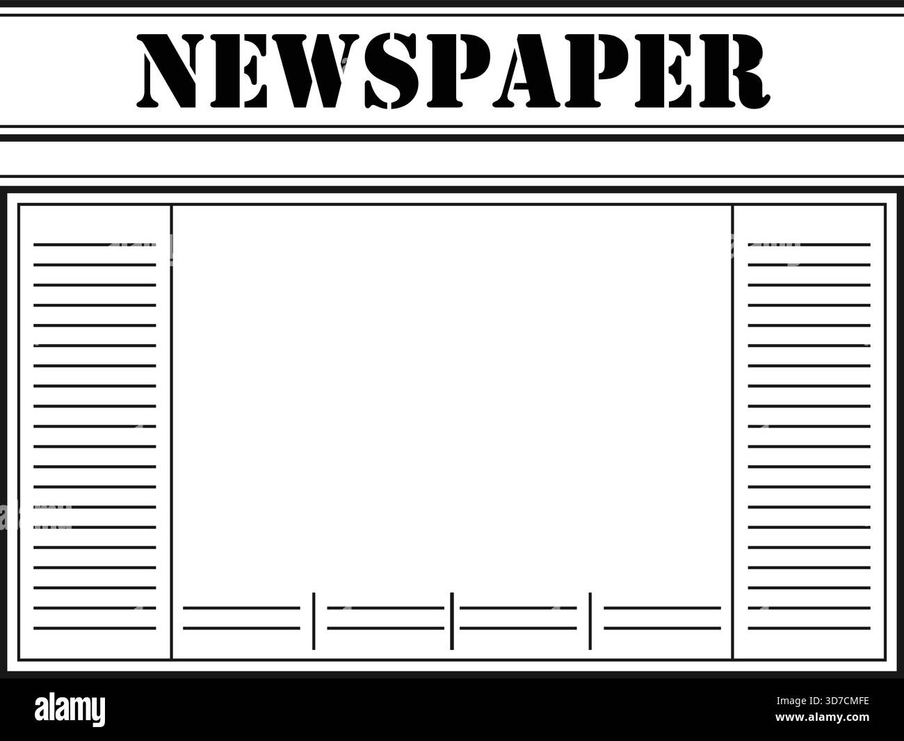Layout Newspaper Black And White Stock Photos Images Alamy