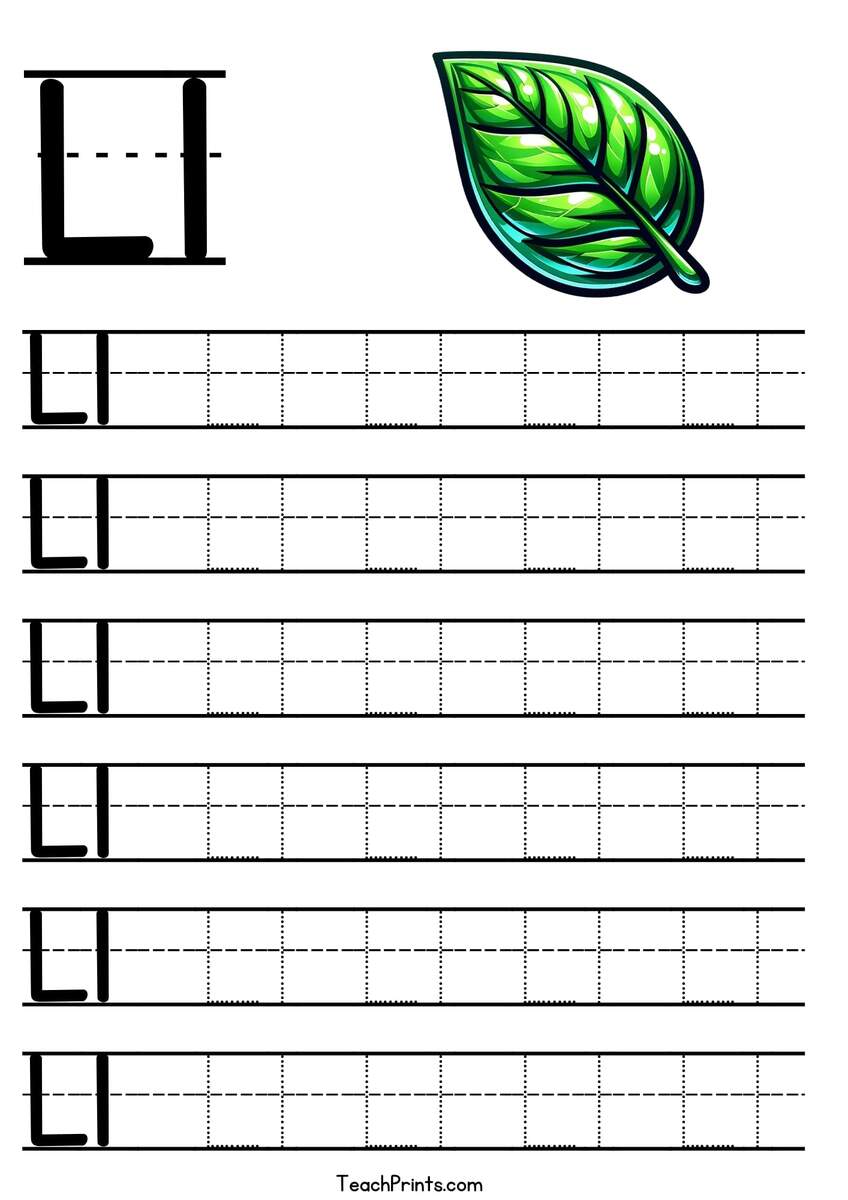 Letter L Tracing Worksheet Free Printables Teach Prints Preschool Colorful Letter L Uppercase And Lowercase Tracing Alphabets Start With Vegetables And Fruits Daily Writing Practice Worksheet Printable A4 Stock Vector Image Art Alamy