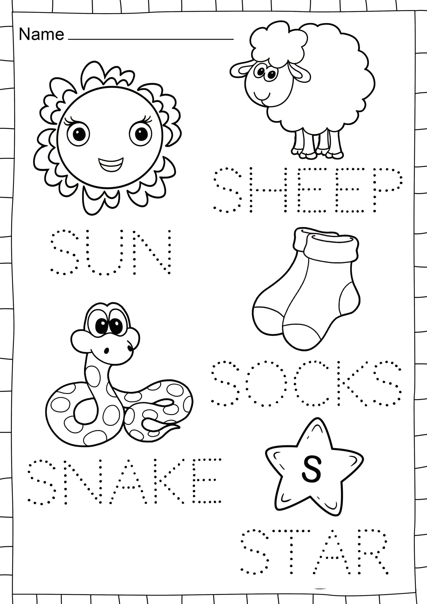 S Is For Sun Paper Pasting Activity The Teaching Aunt Worksheets Library