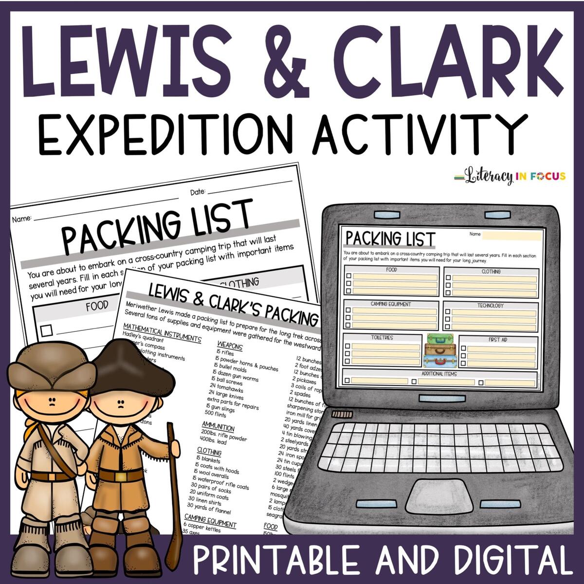 Lewis And Clark Expedition Intro Activity And Lesson Plan PDF Literacy In Focus Lewis And Clark Expedition Intro Activity And Lesson Plan PDF Literacy In Focus
