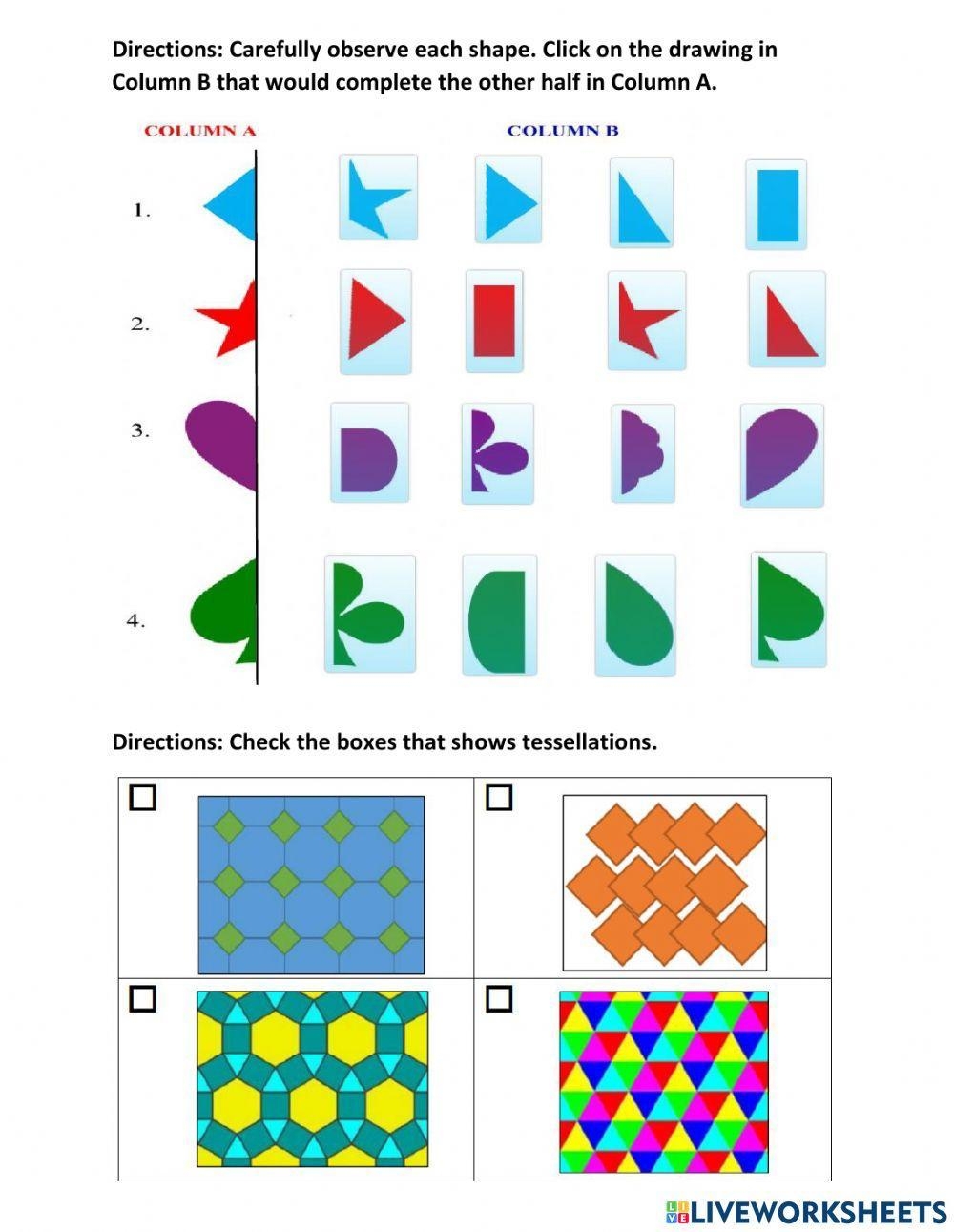 Lines Of Symmetry Exercise Worksheets Library