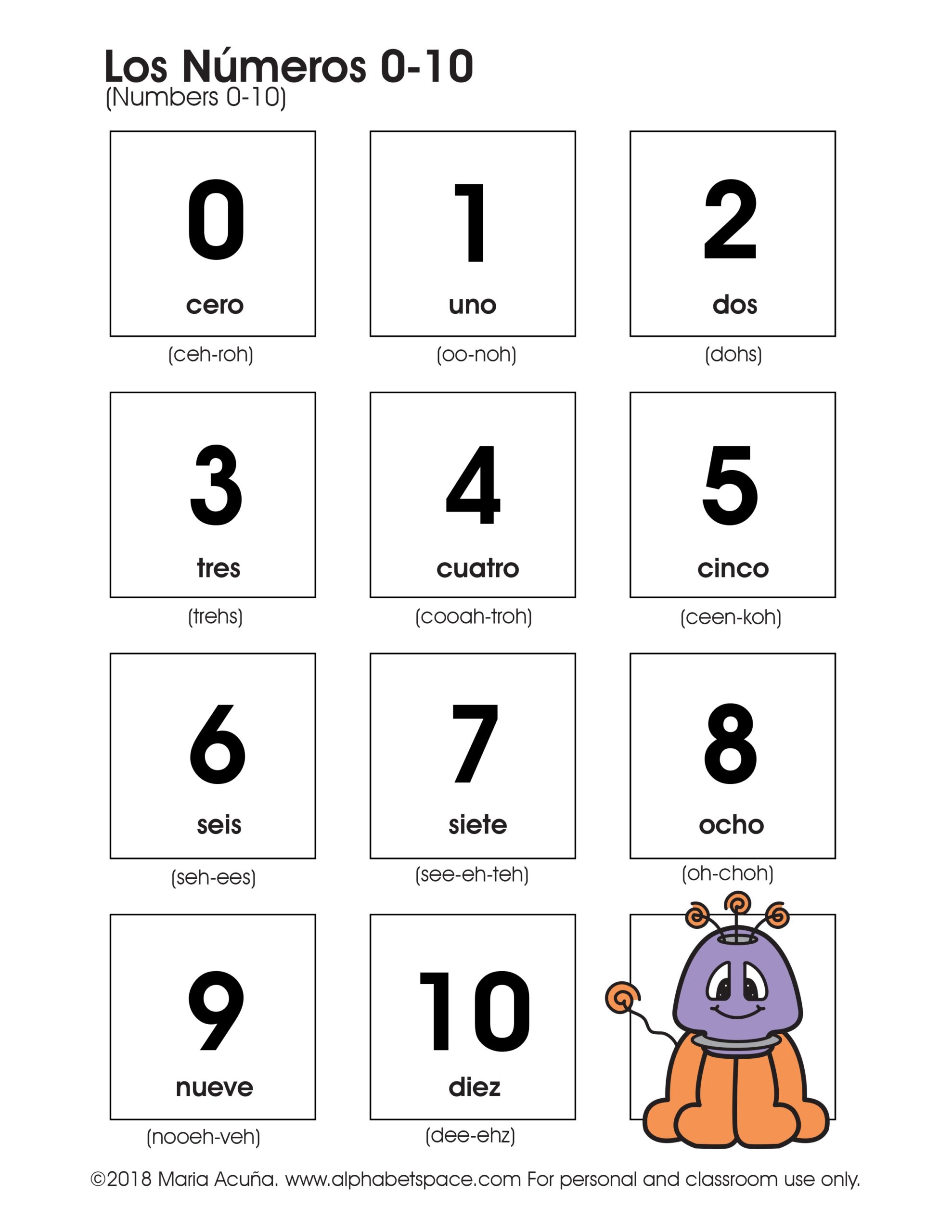 Los N Meros Numbers Spanish Learning Resources