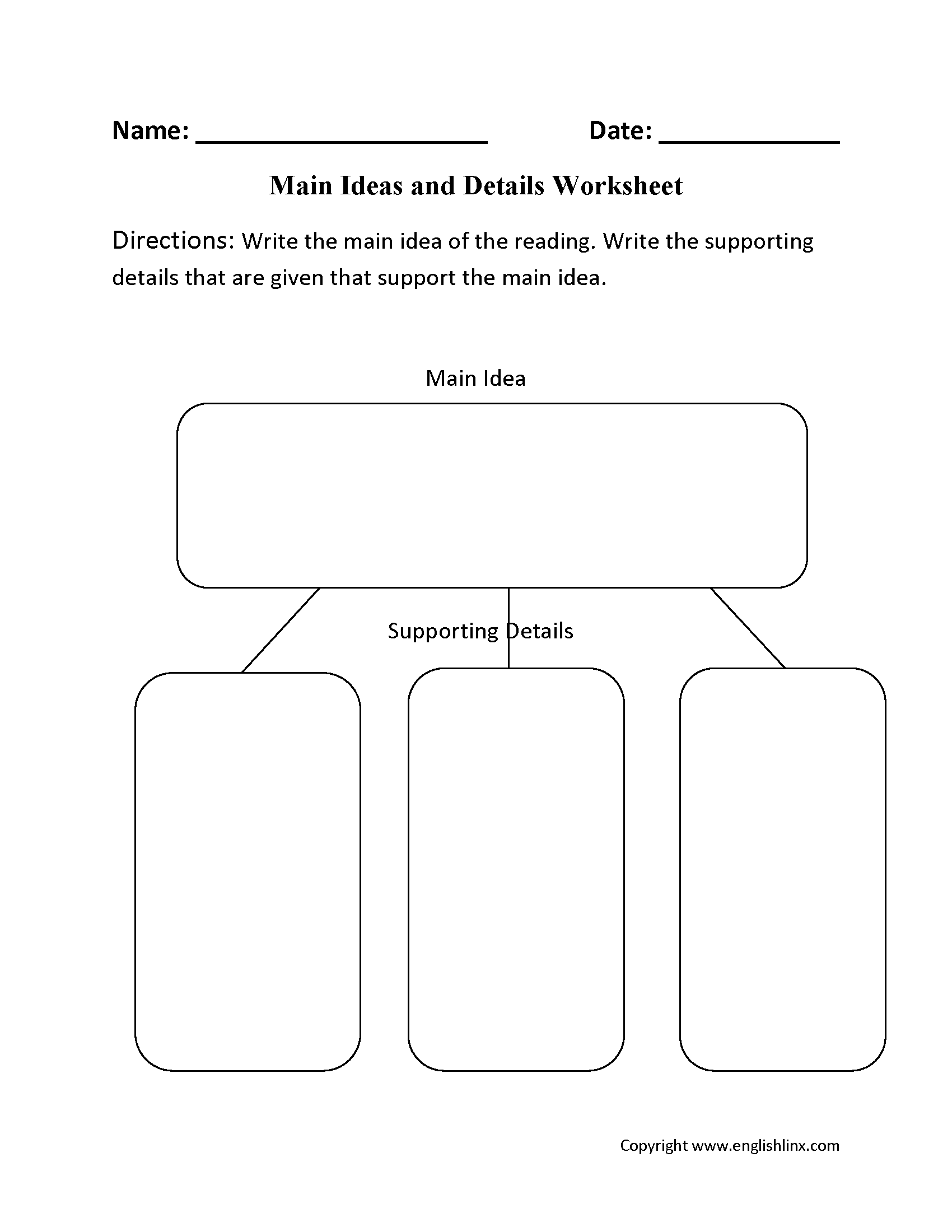 Main Idea Worksheets Printable Main Idea Practice Worksheets Main Idea Worksheets Ideas Ashleigh S Education Journey