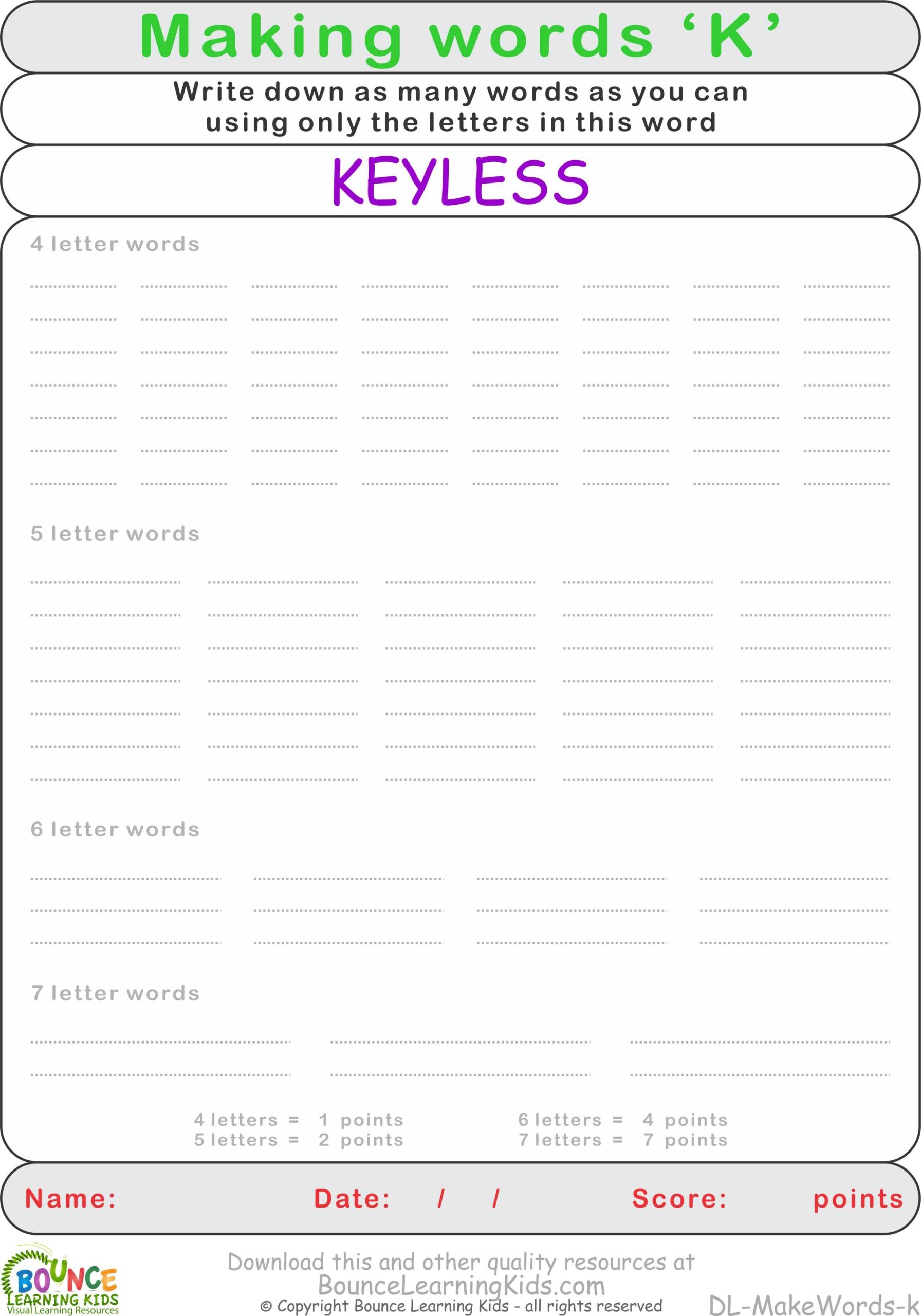Making Words Anagrams PORTALLAS Groundhog Day Making Words Free Printable