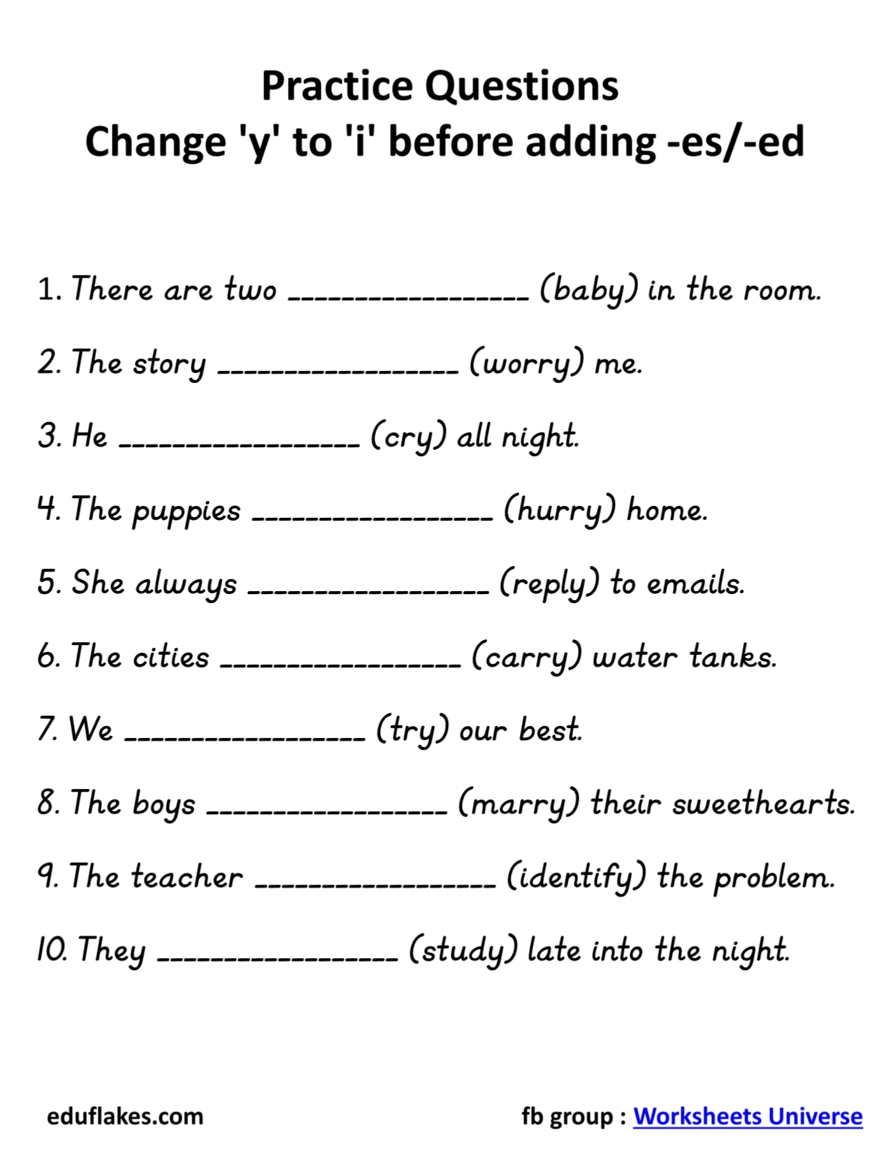 Mastering Spelling Rules In Grade 3 Free Printable Worksheets For Students Teachers And Homeschooling Parents Eduflakes Mastering Spelling Rules In Grade 3 Free Printable Worksheets For Students Teachers And Homeschooling Parents Eduflakes