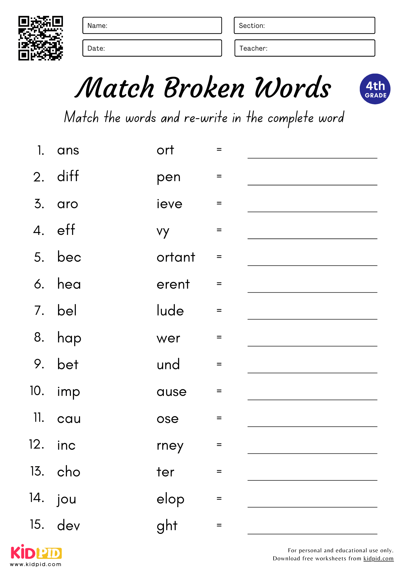 Fourth Grade Worksheets Bundle 500 Standards Aligned Printables Made By Teachers