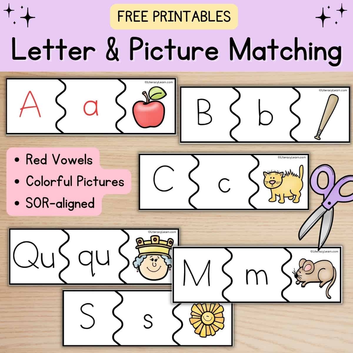 Free Alphabet Matching A Z Worksheets For Preschool The Hollydog Blog