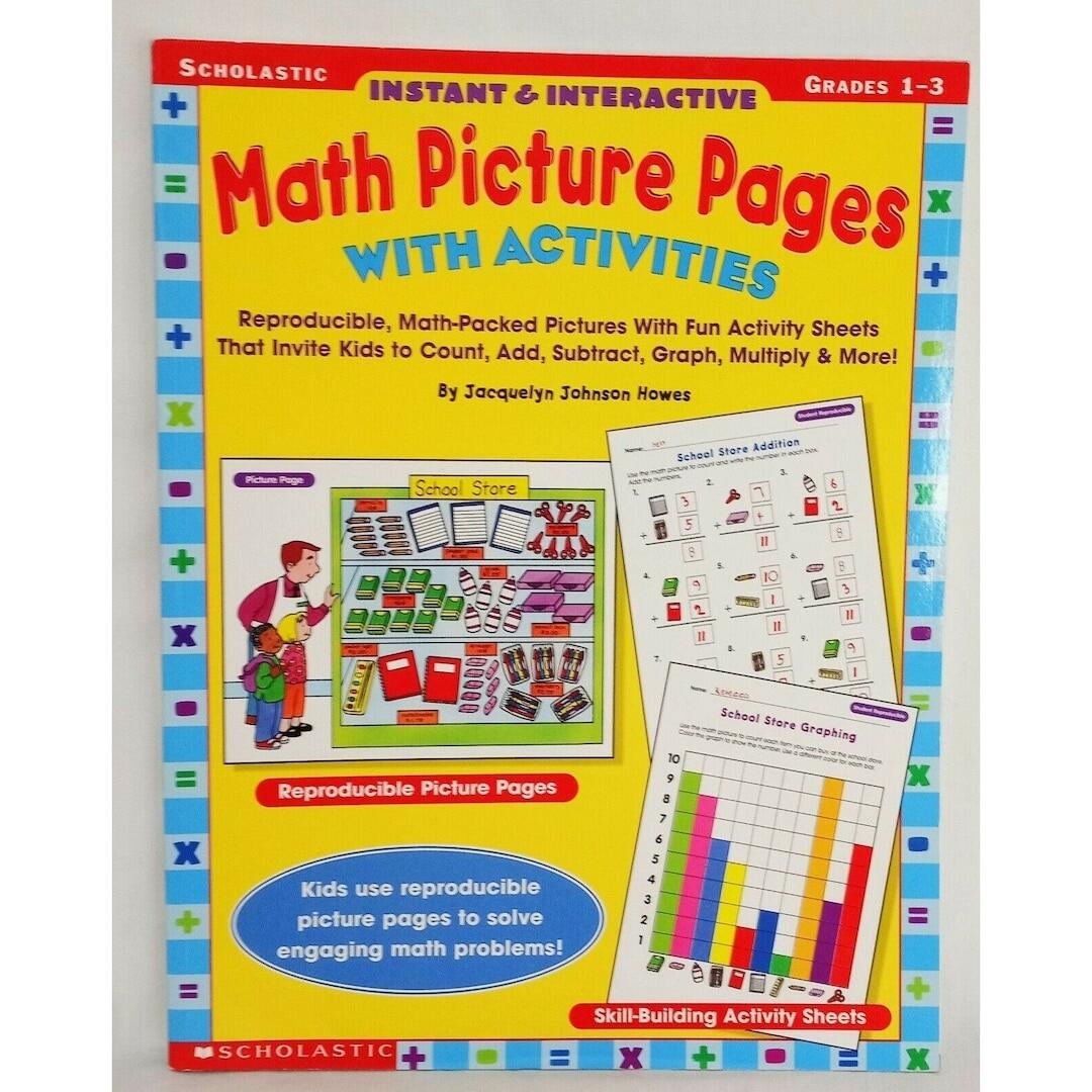 Math Picture Pages With Activities Scholastic Grades 1 3 Workbook 2000 School Etsy Scholastic Success With Grade 1 Scholastic Canada Ltd 9781443163446 Amazon Books